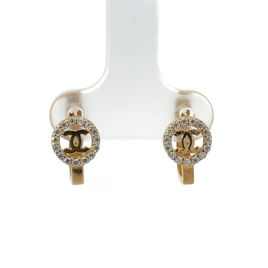 14k white gold earrings with 9.66 CTS lab-grown diamonds
