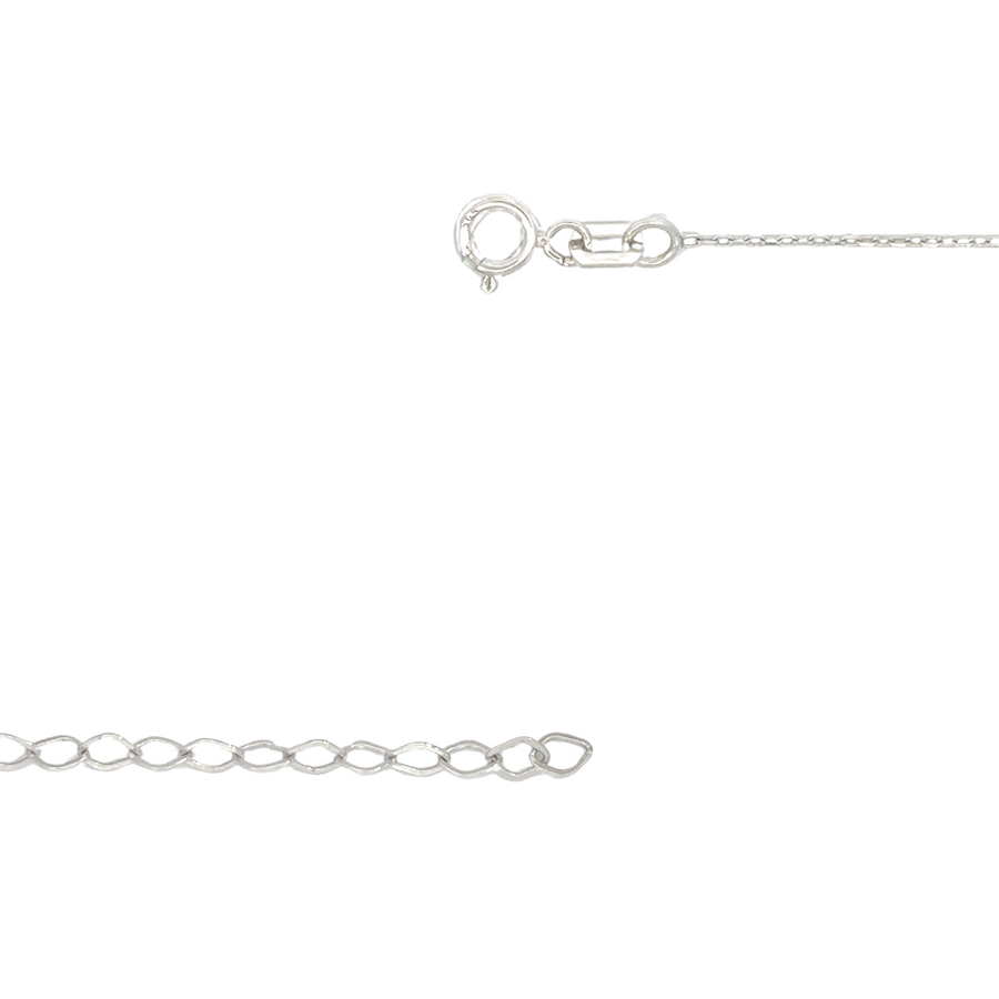 Versatile white gold necklace for layering or solo wear