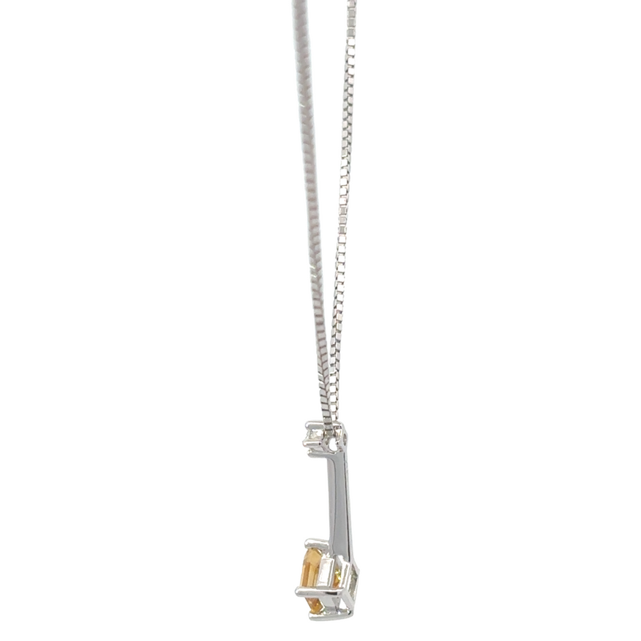 Luxury 14k white gold necklace with sparkling diamond for special occasions