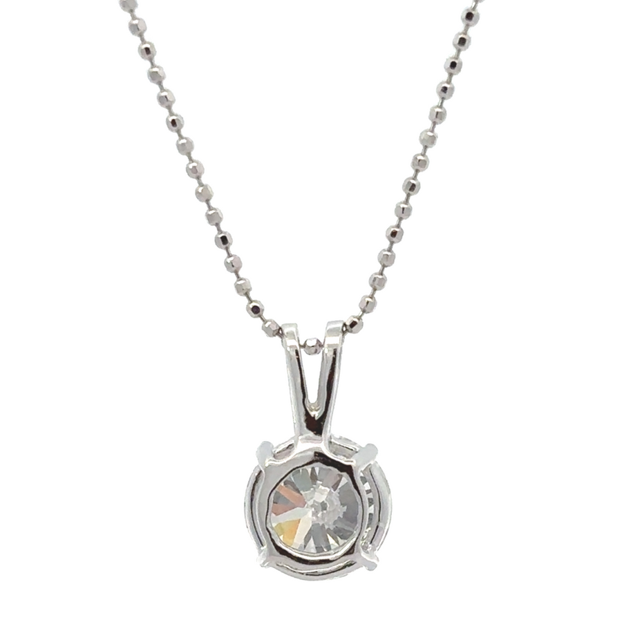 Elegant 14k white gold pendant featuring a 2.02 CT lab-grown diamond, designed for daily wear and special events.