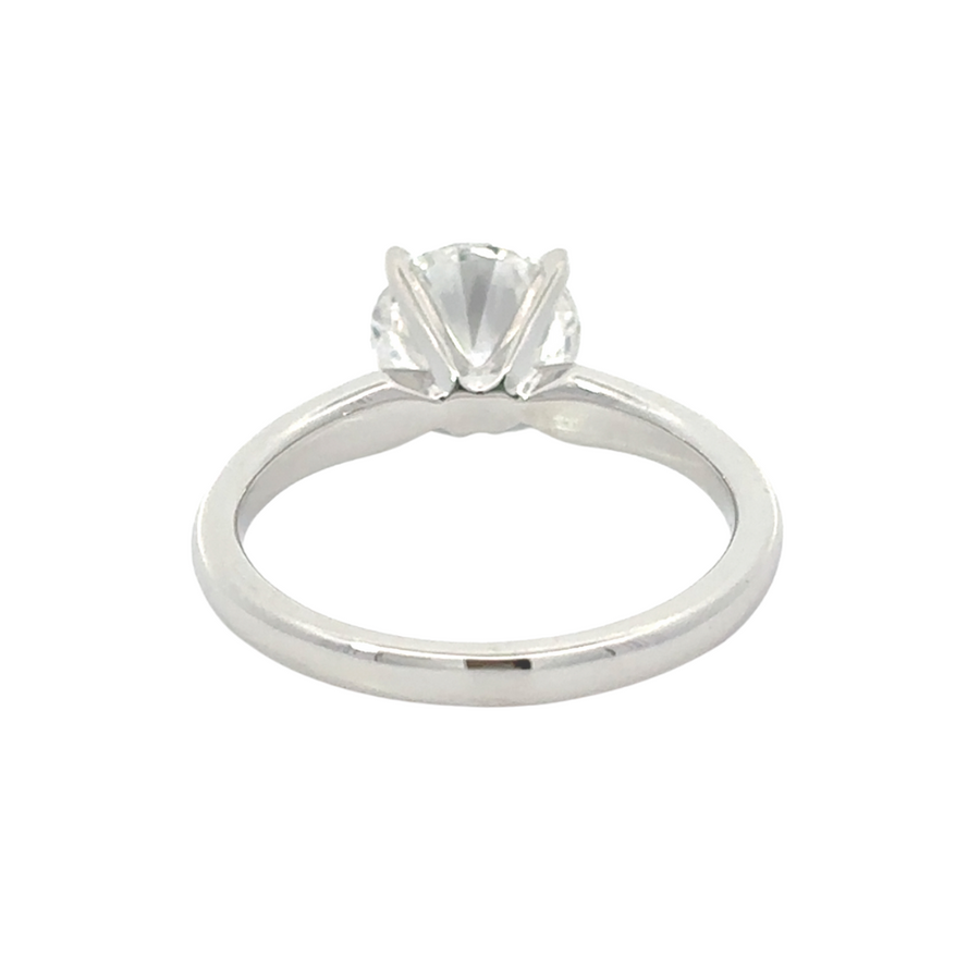Eco-friendly 14k gold ring with lab-grown diamond for special occasions