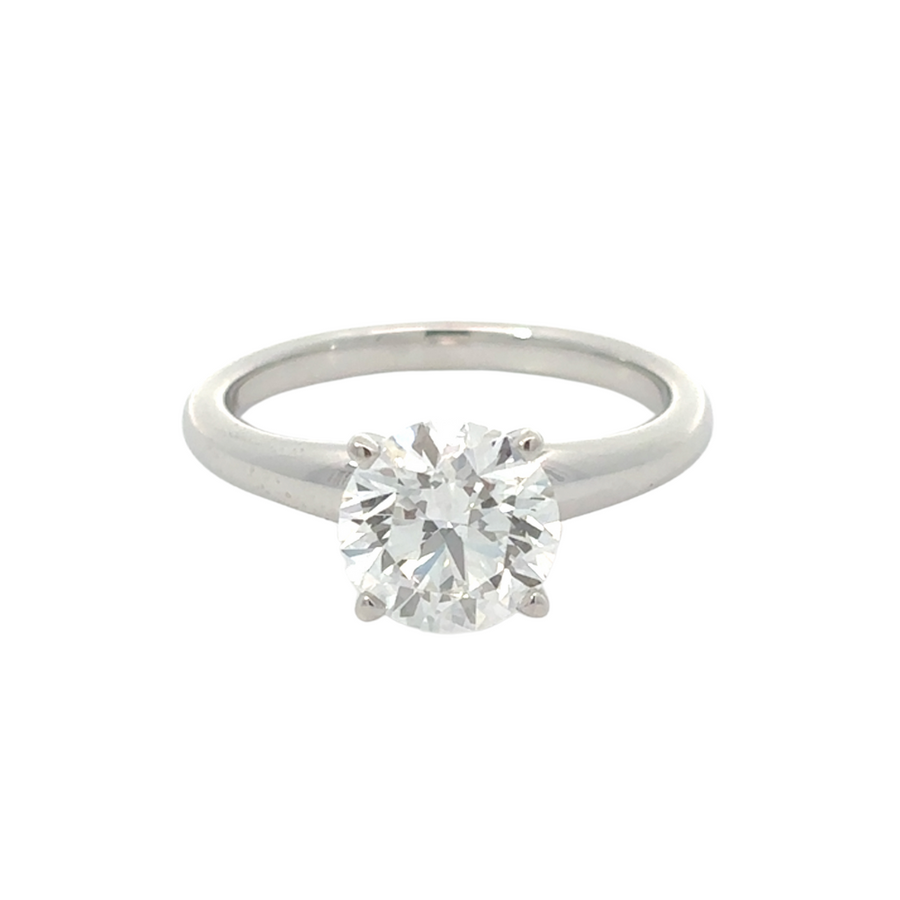 14k white gold ring with 2.02 CT lab-grown diamond – elegant design for women