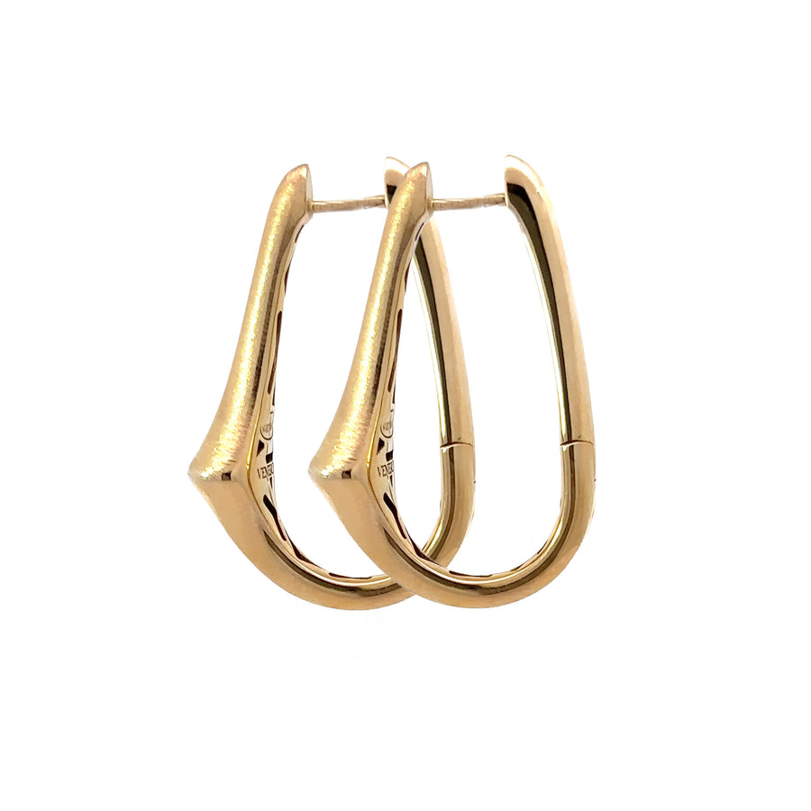 Bamboo Large Earrings in 14K Gold for Women