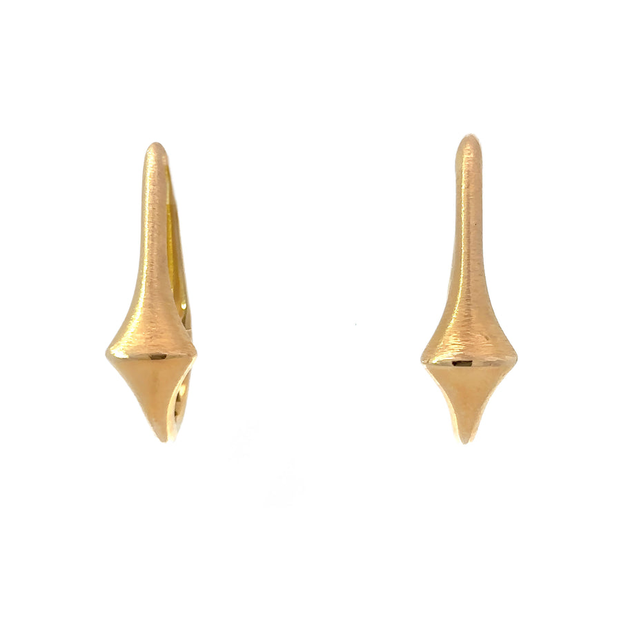 Bamboo Large Earrings in 14K Gold for Women