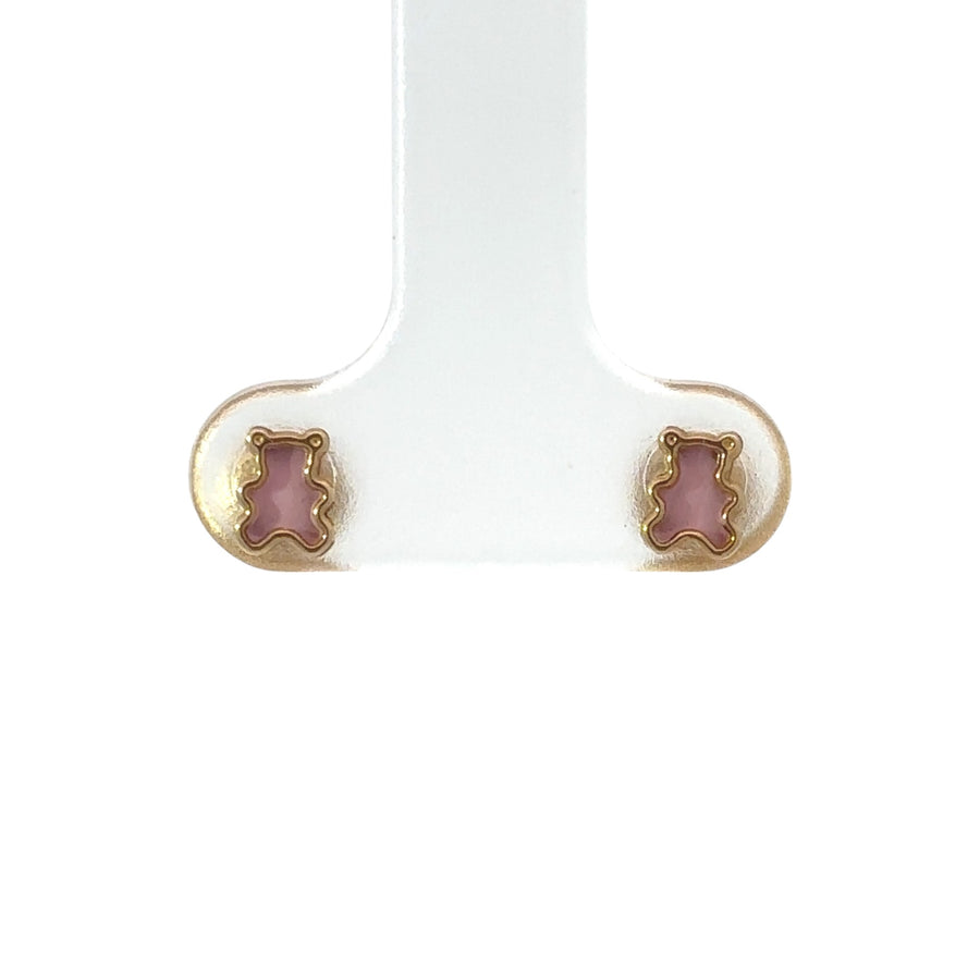 Delicate 18k gold earrings designed for baby’s sensitive ears