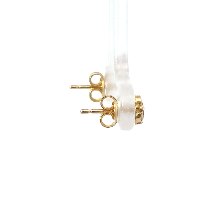 Classic gold baby earrings with smooth finish