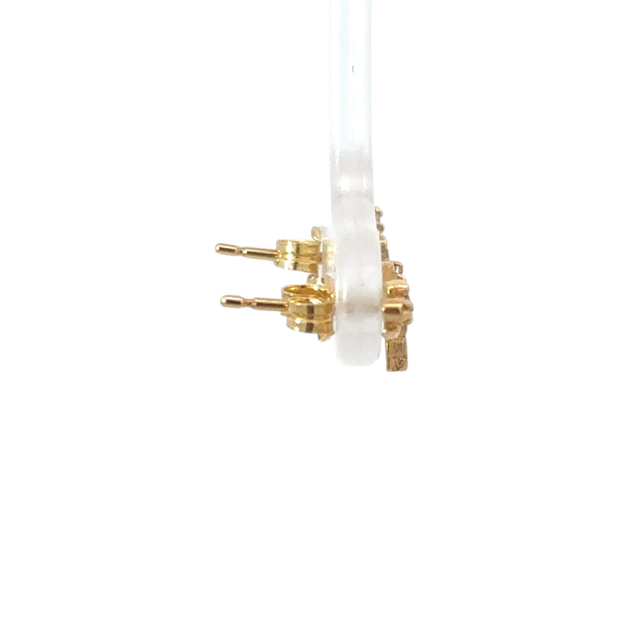 Delicate 18k gold studs for babies