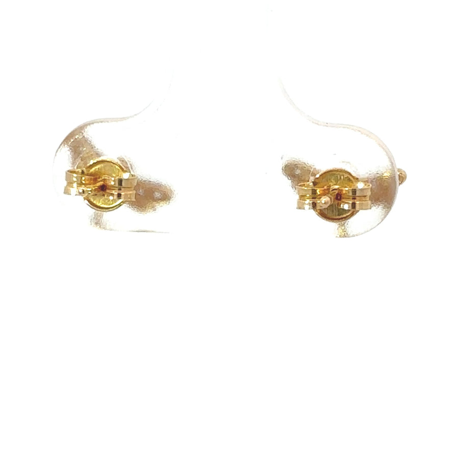 Minimalist baby earrings crafted in 18k gold