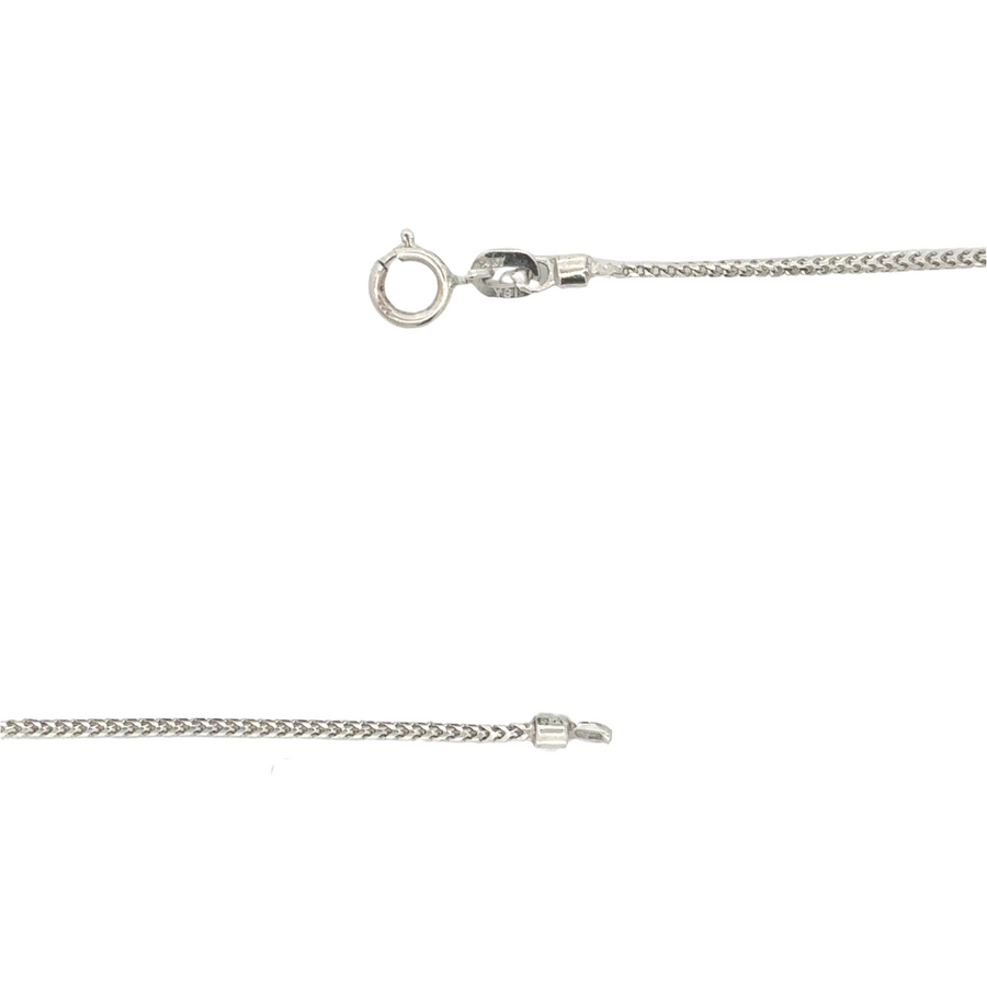Elegant women’s necklace with radiant blue gemstone