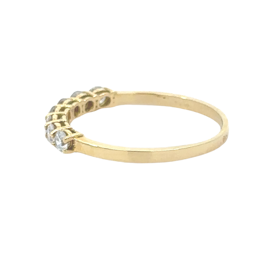Sleek gold ring for women in 18k gold finish
