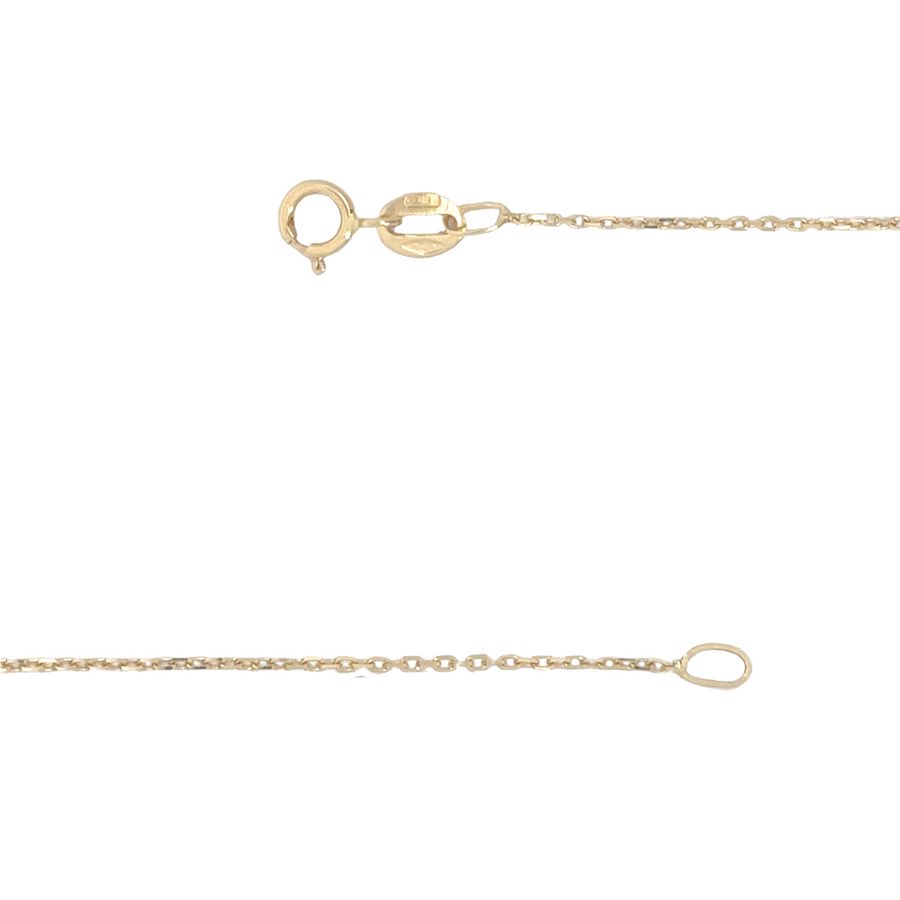 Minimalist circle pendant necklace in 18k gold