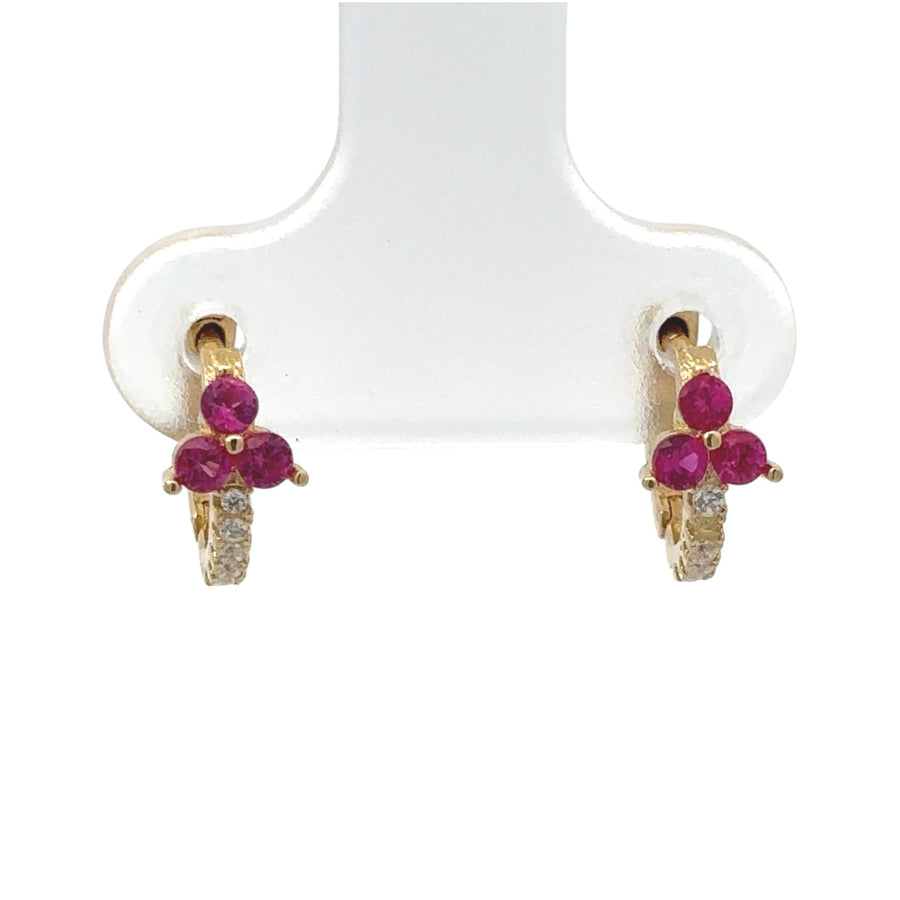 Delicate gold earrings perfect for baby and women