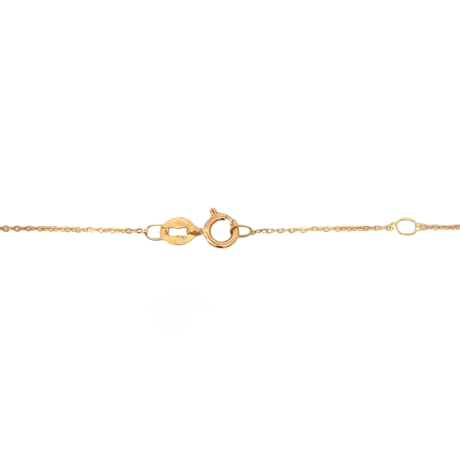 18k Gold Triangle Pendant Necklace – Minimalist, Modern, and Adjustable for Women and Babies