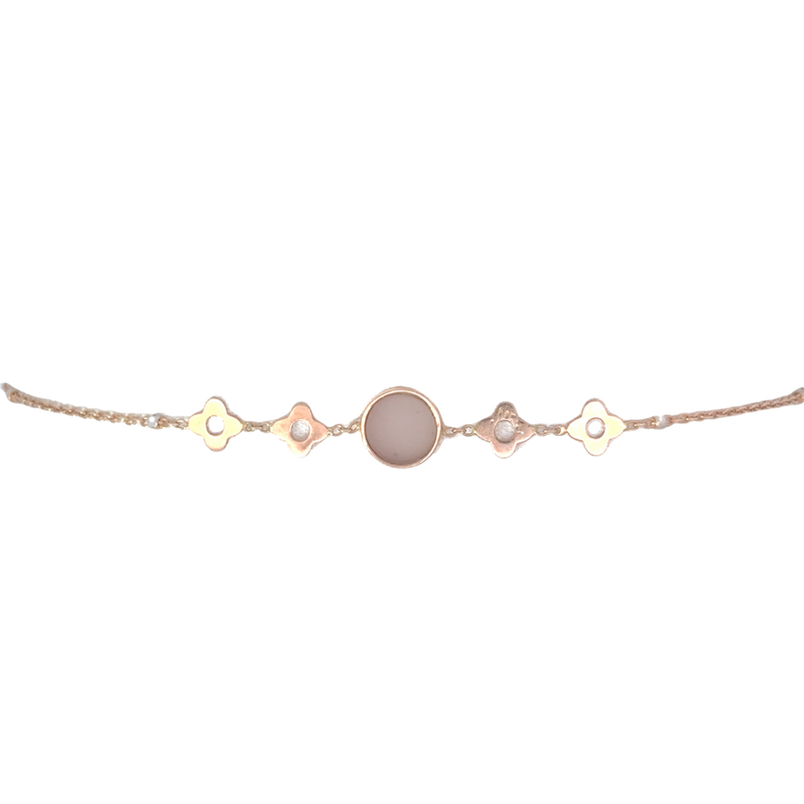 Adjustable rose gold bracelet displayed in a luxury jewelry box