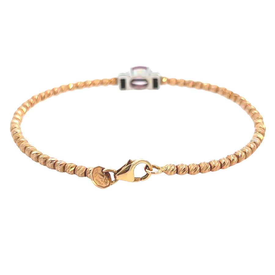 Luxurious diamond bracelet in 18k rose gold