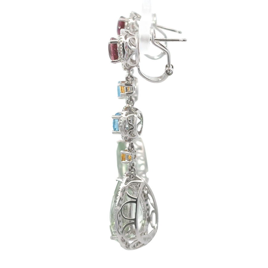 Elegant women’s earrings with 0.70 CT diamonds