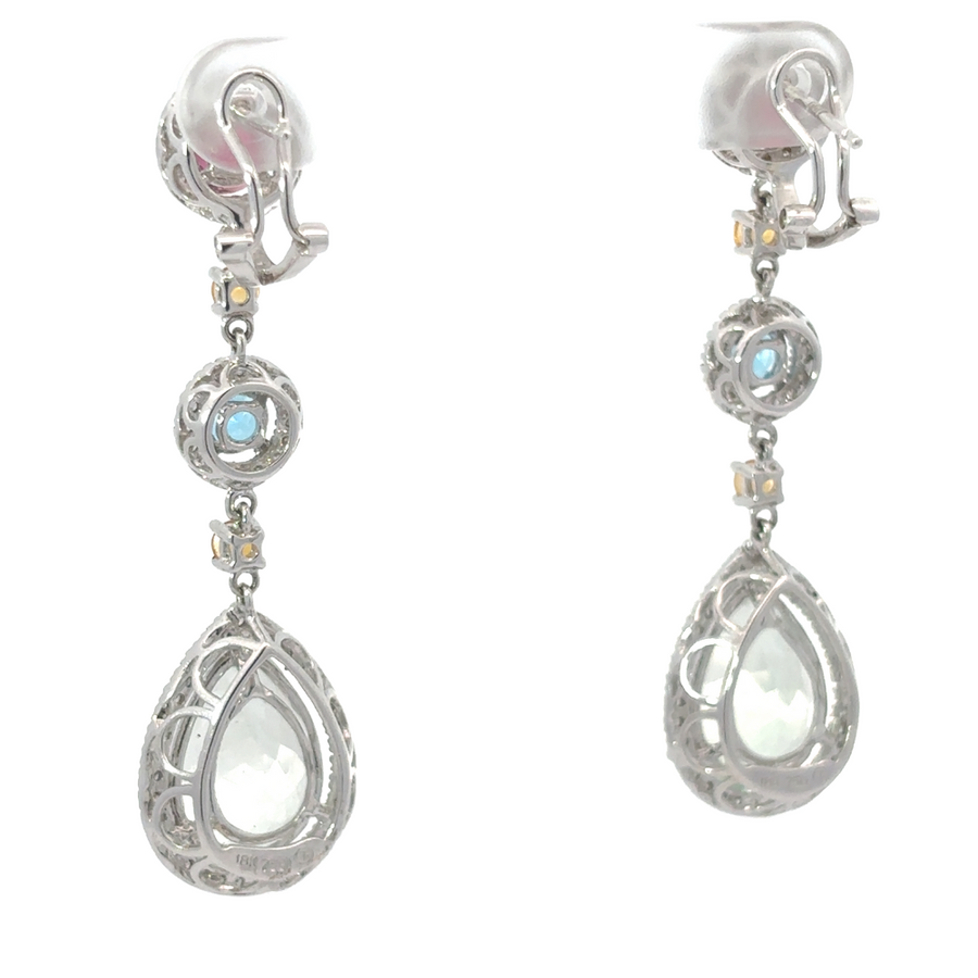Radiant white gold earrings for special occasions