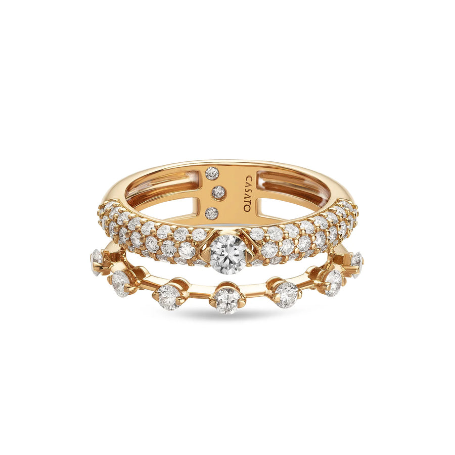Casato diamond ring with 1.10 carats in rose gold