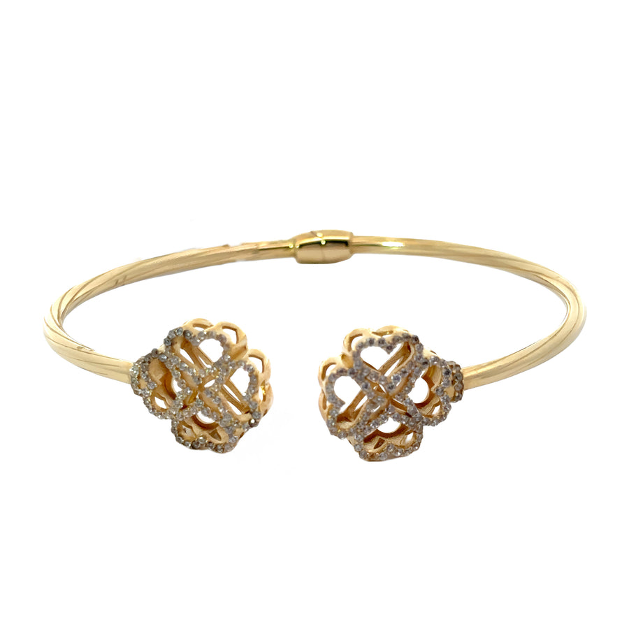 14k Open Bangle Bracelet