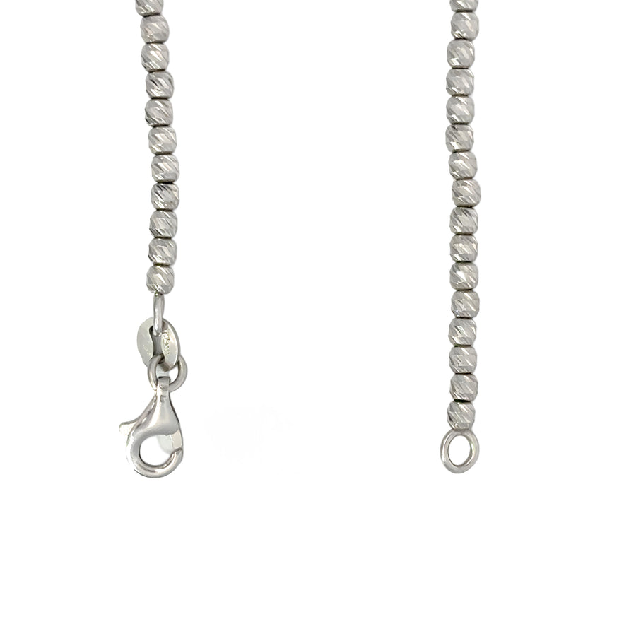 White Gold Necklace with Cut Diamond