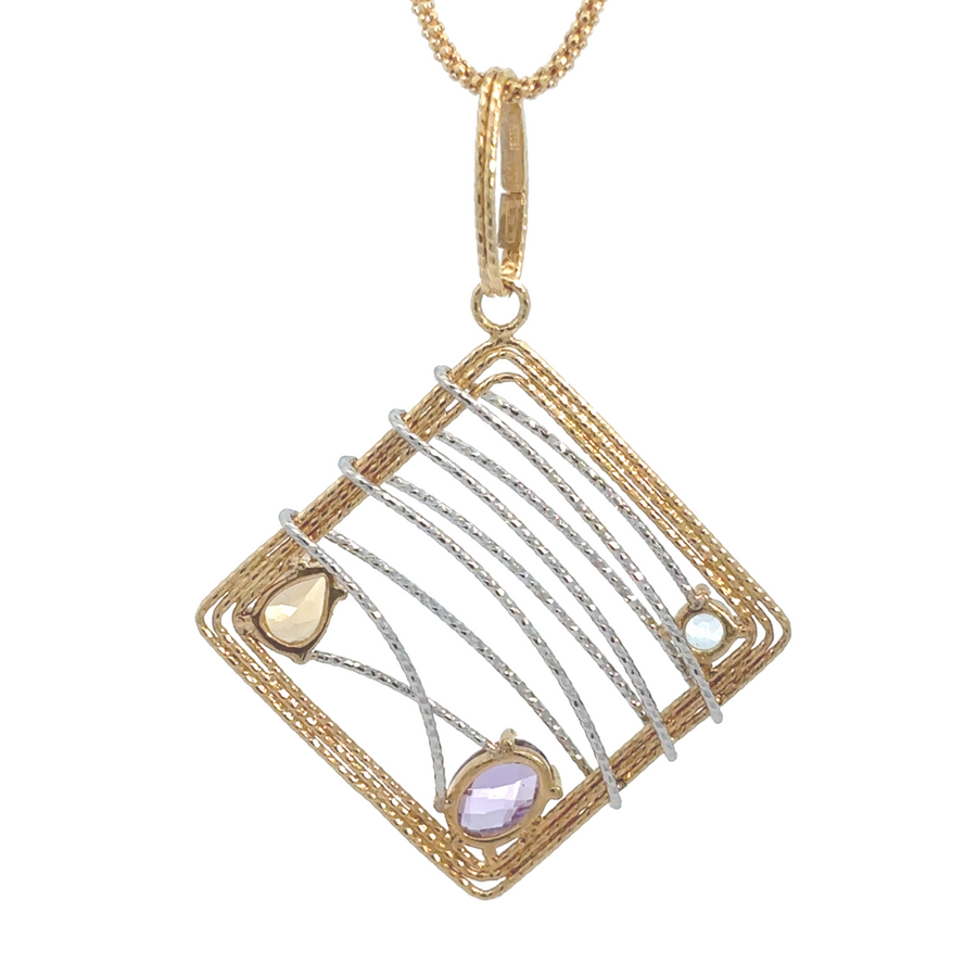 14k Gold 2-Tone Pendant – Women's Jewelry