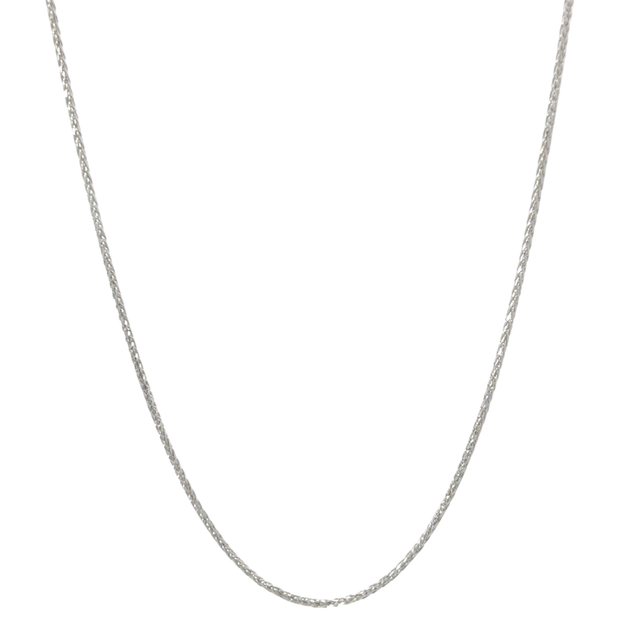 14k White Gold Chain – 22 Inch Unisex Necklace