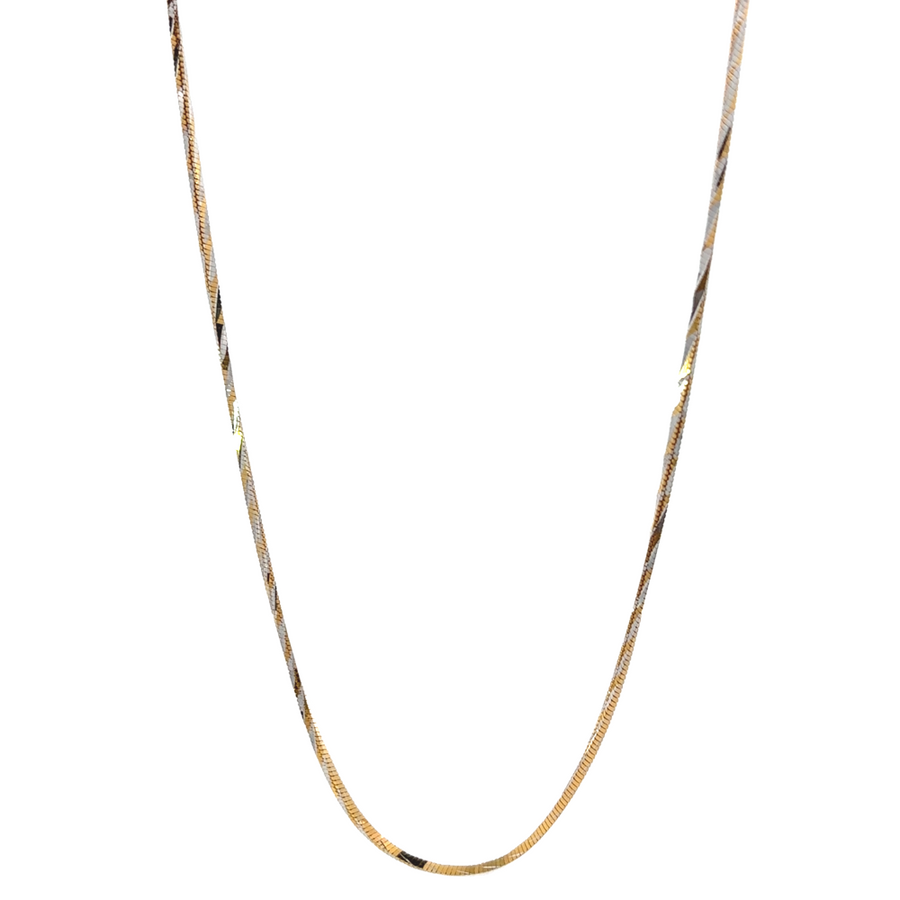 14k Gold Chain Fact Line 2 Tones