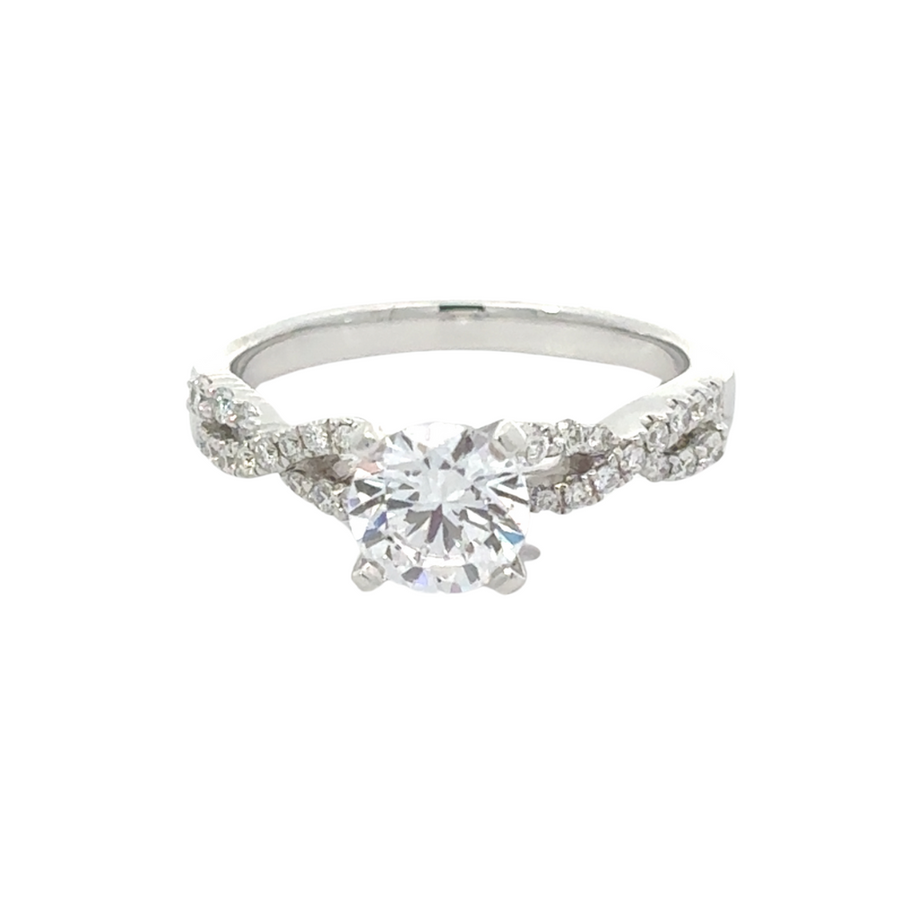 WG with CZ/Diamonds – 1.92 CT – Size 7 – 14k Gold