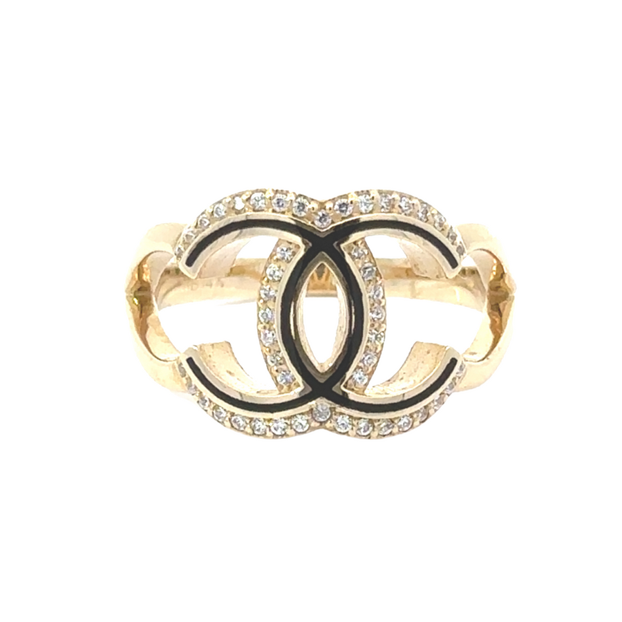 14k Gold Ring with CZ – Classic Sparkle