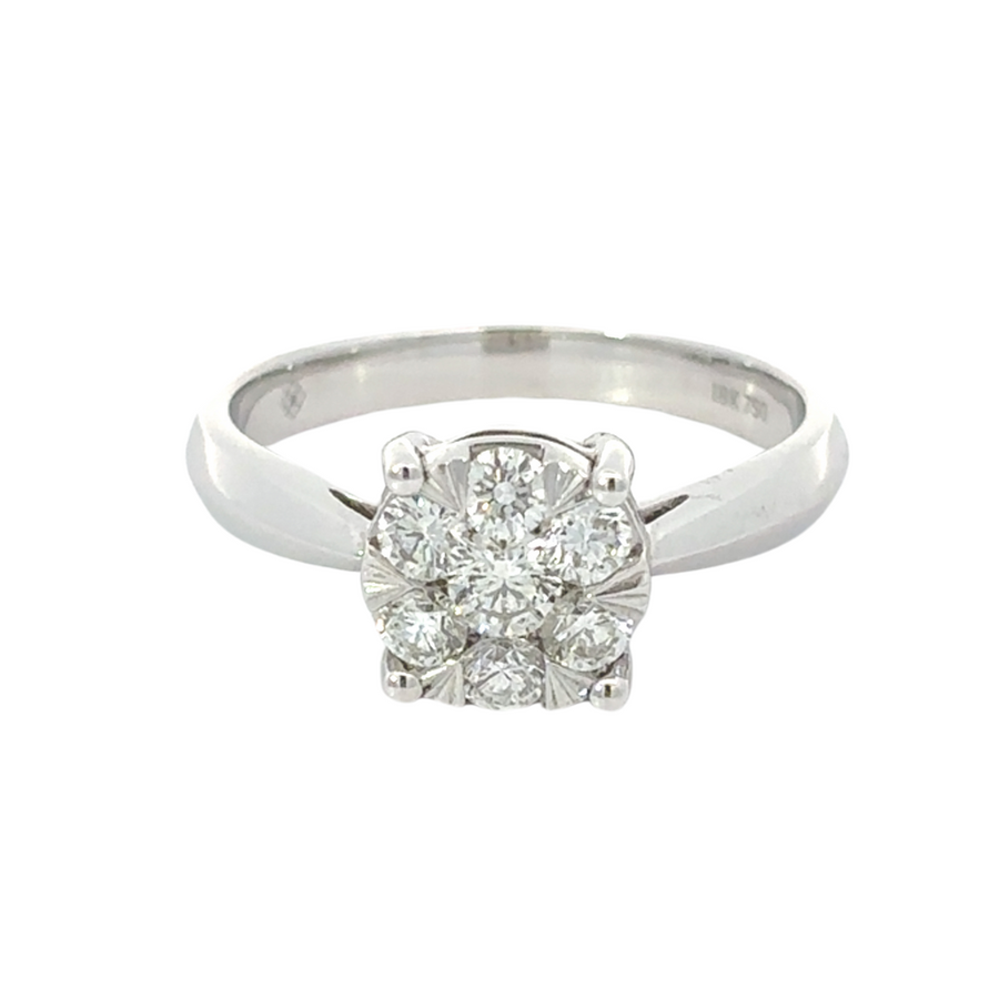 18k Gold Diamond Ring – Size 6.5