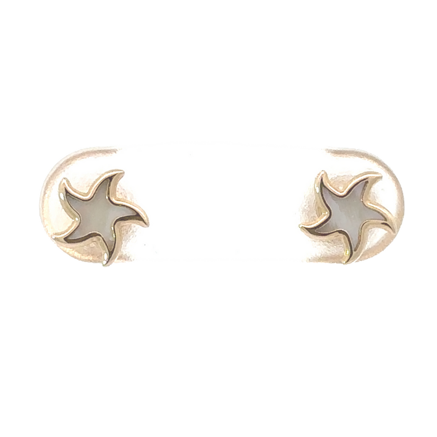 14k Gold Stud Star Earrings for Women and Babies