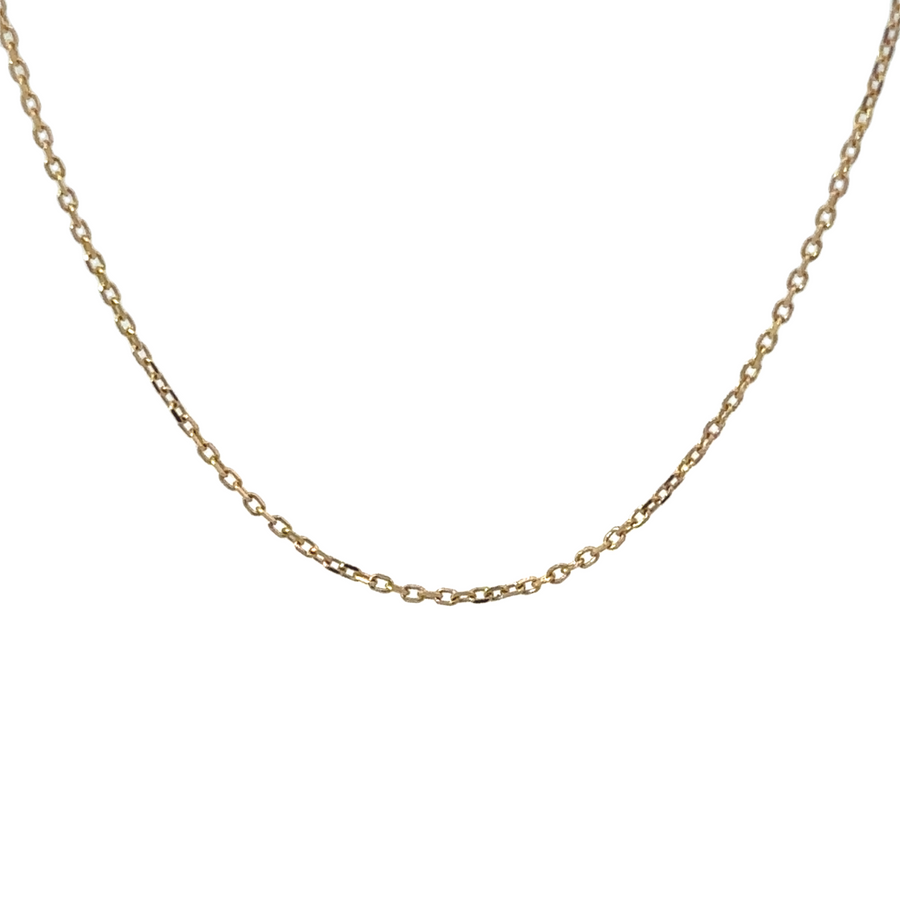 18k Gold Adjustable Chain Necklace for Unisex