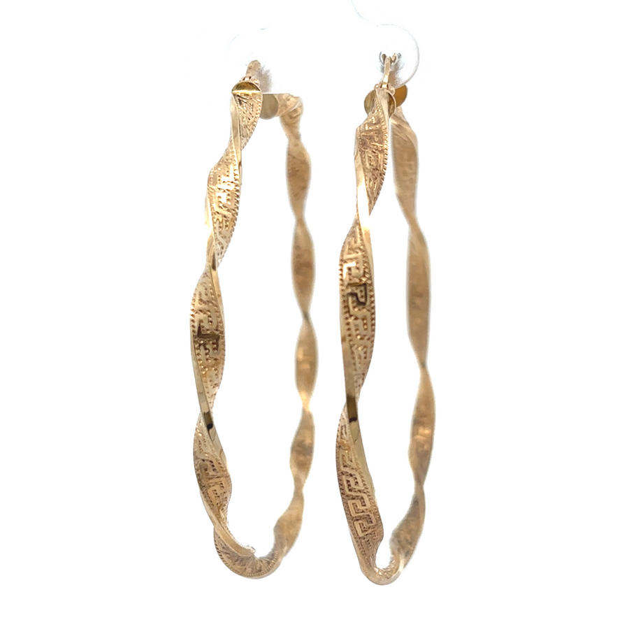 14k Gold Argolla Earrings – 63mm