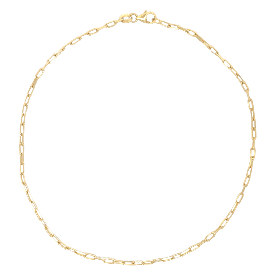 14k Gold Ankle Bracelet for Women – 26 cm