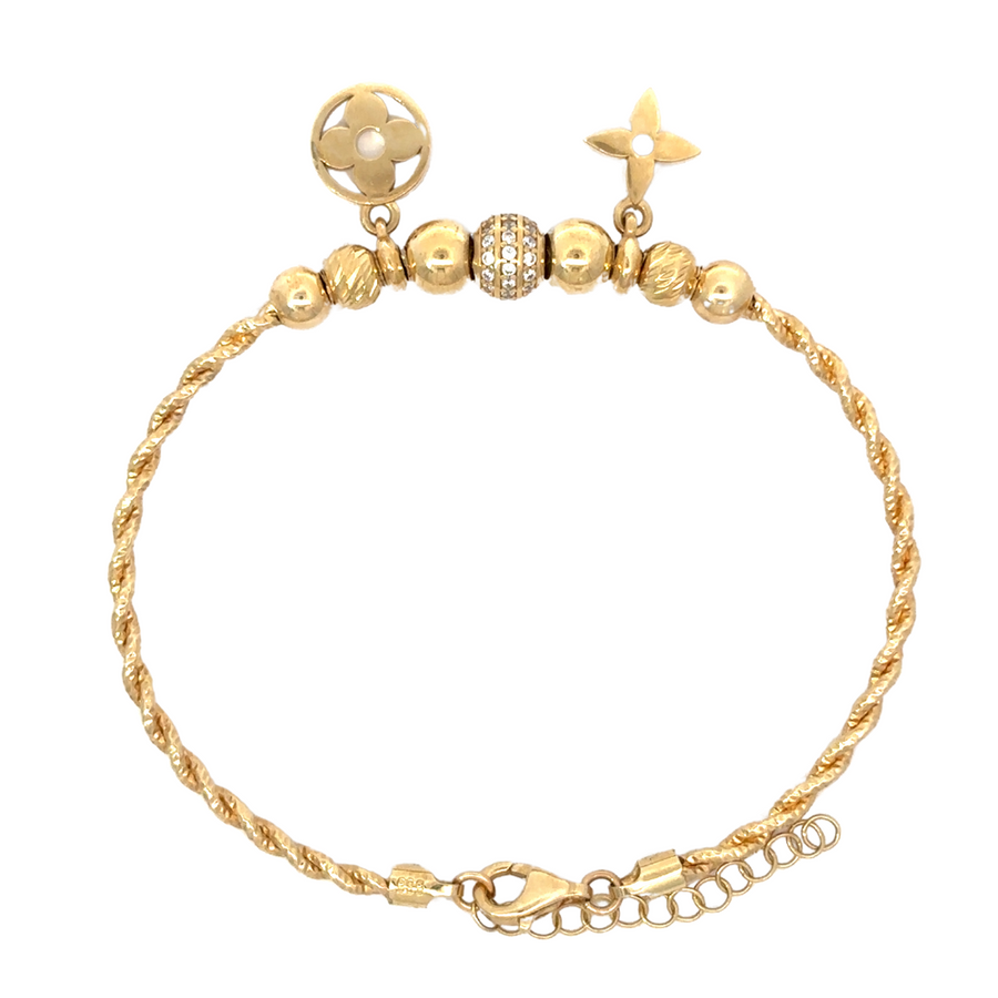 Gold Bracelet - 14k Gold - 6.5 cm