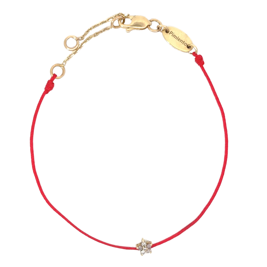 18k Gold Red Bracelet – Adjustable &amp; Elegant