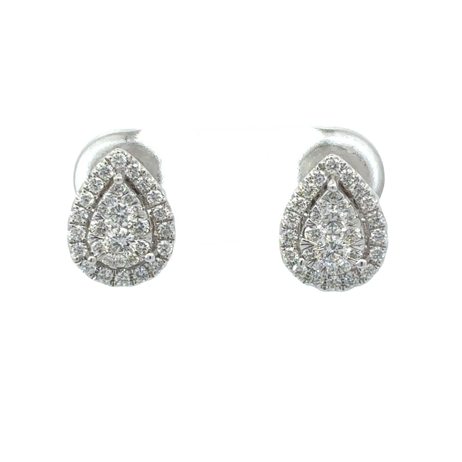 14k Gold Earrings with Diamonds for Women