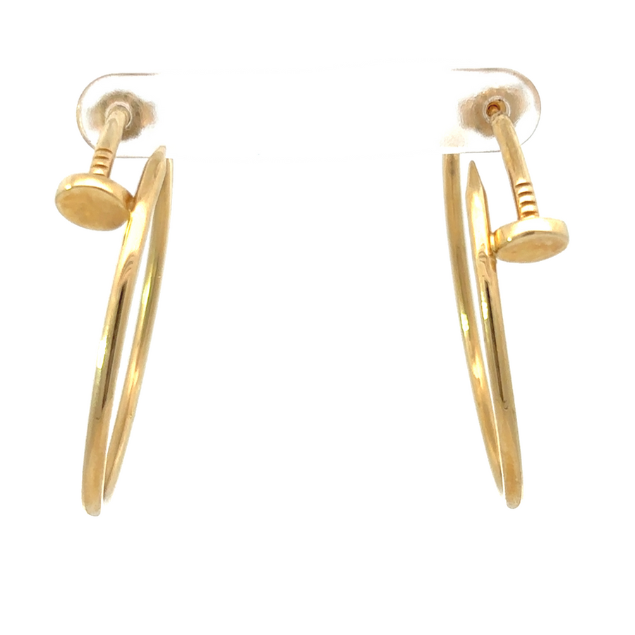 40mm 14k Gold Earrings – Timeless Hoop Design for Women