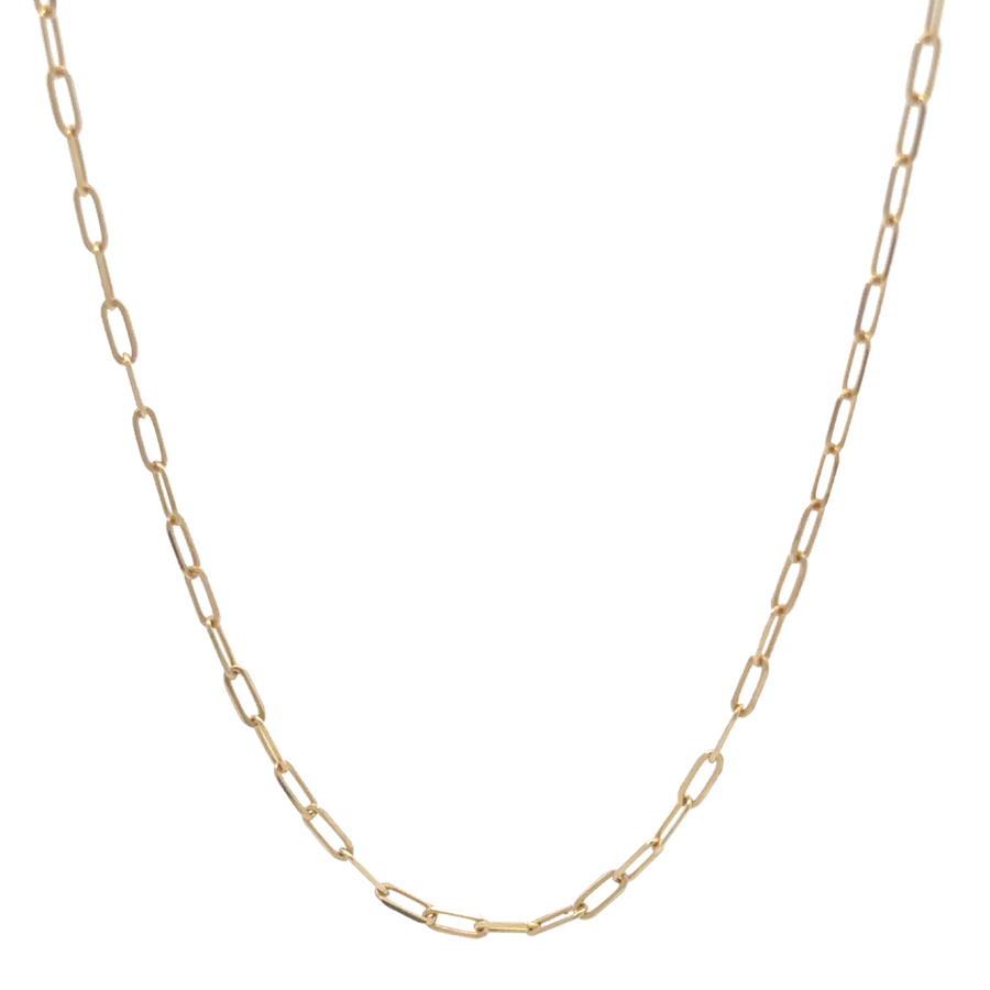 14k Gold Fancy Chain – 24 Inches, Unisex