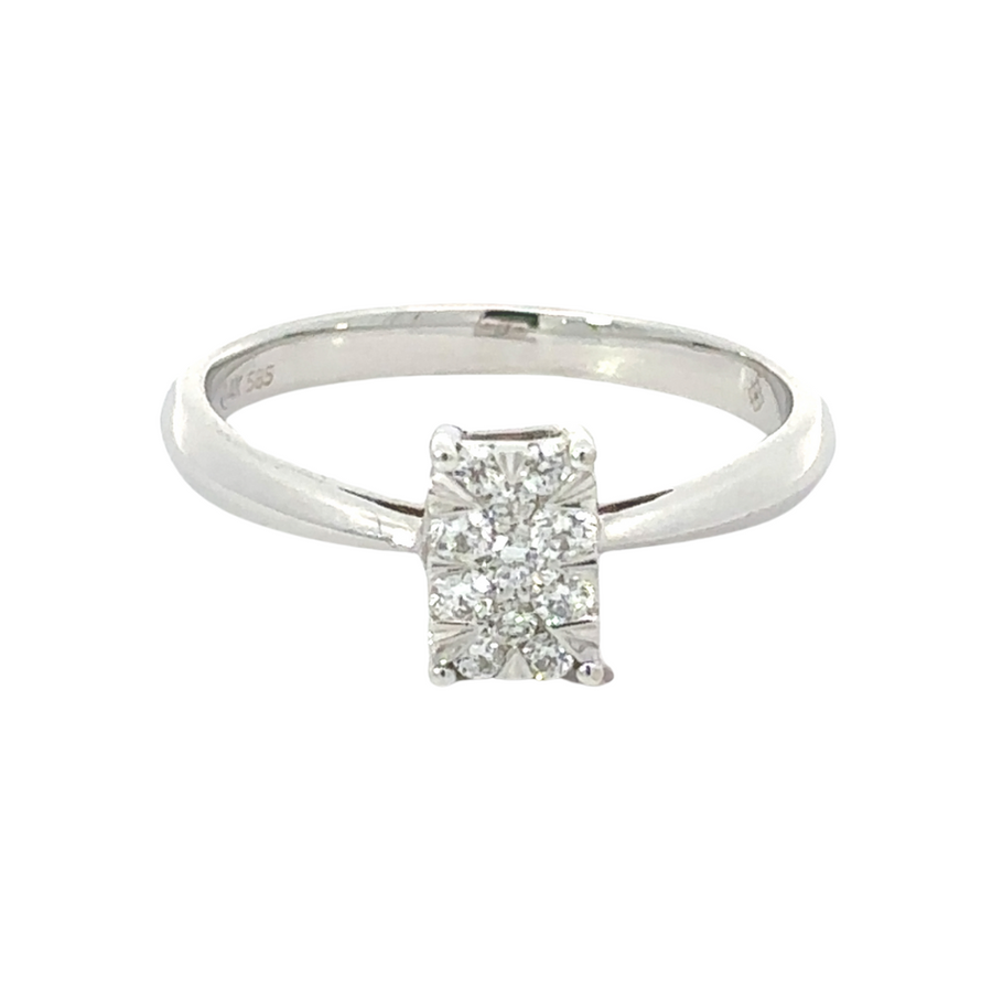 14k Gold Diamond Ring – Size 6.5