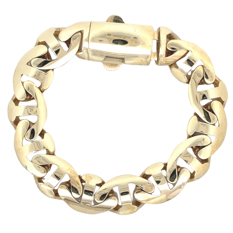 14k Gold Bracelet for Men – 18 cm Sleek Design