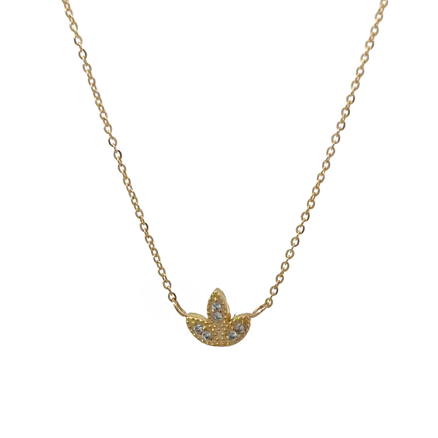 18k Gold Leaves Necklace for Women and Babies