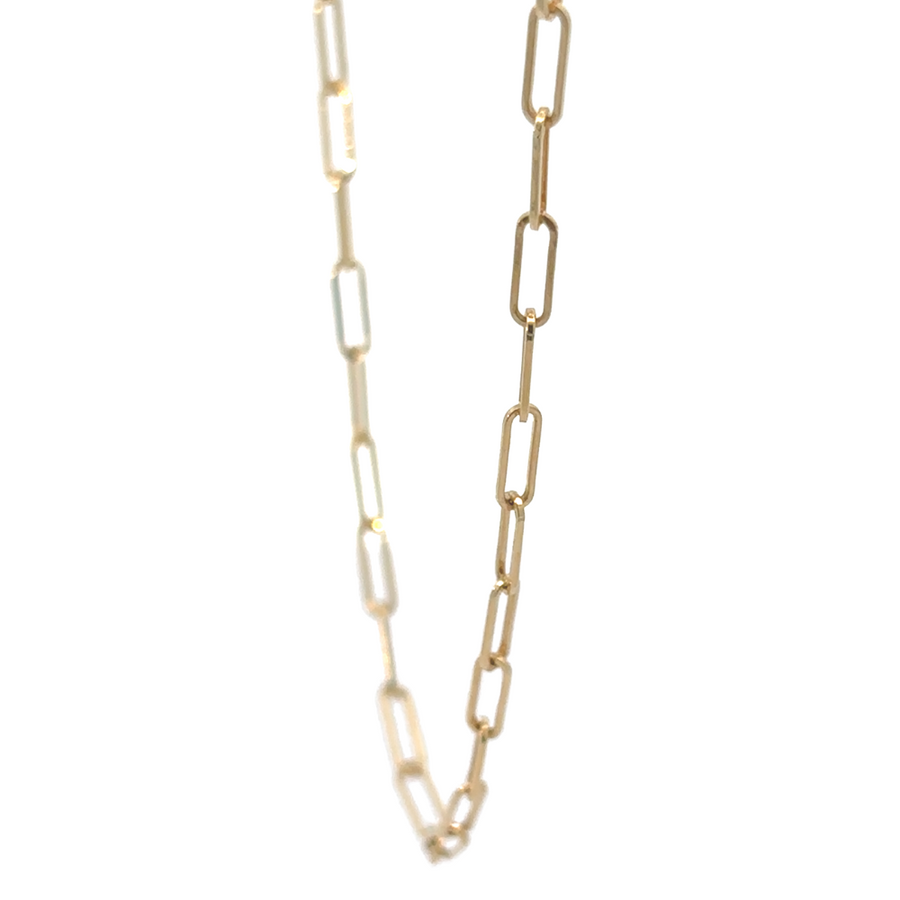 14k gold chain displayed in a premium jewelry box