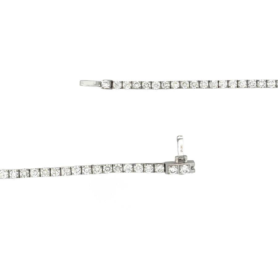 14k White Gold Bracelet with 5.00 CTS Lab Diamonds for Women