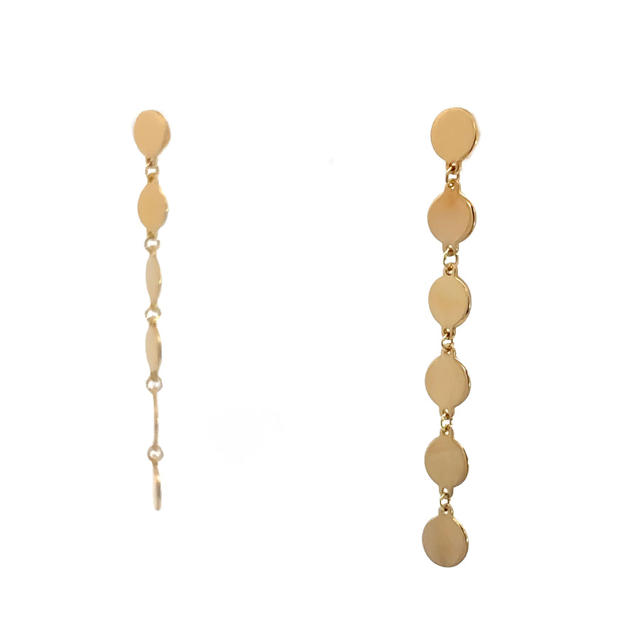 14k Gold Multi-Circle Earrings for Women