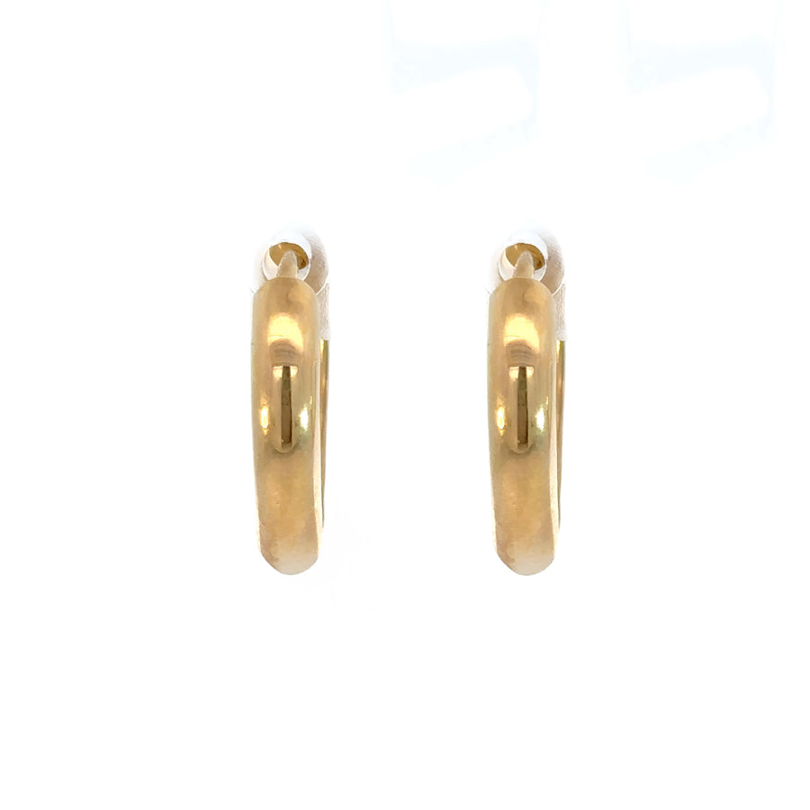 14k Gold Pear-Shaped Solid Earrings for Women