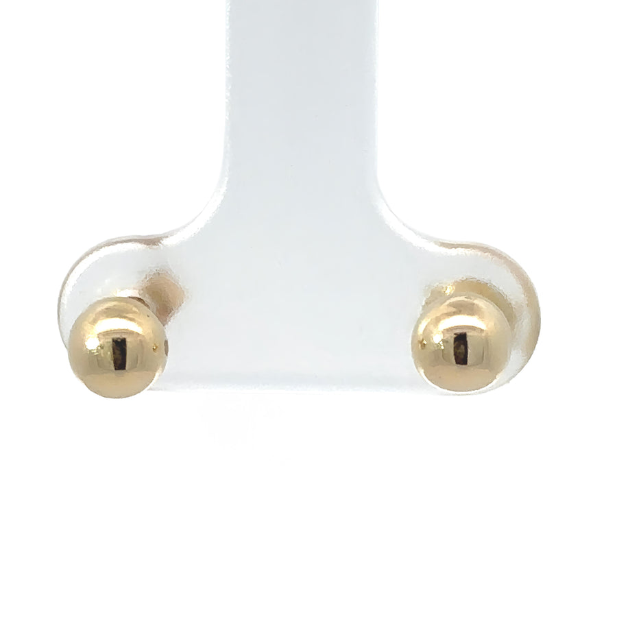 14k Solid Gold Stud Earrings for Baby