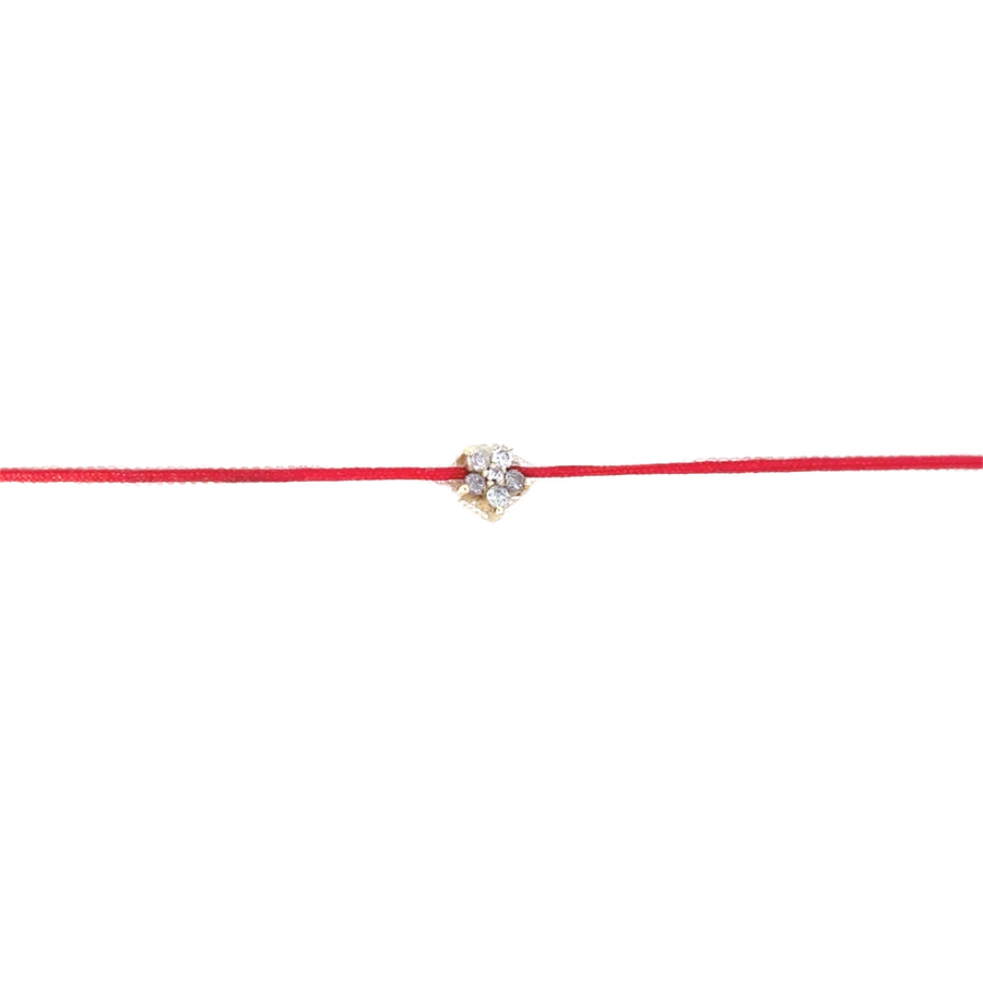 18k Gold Red Bracelet – Adjustable &amp; Elegant