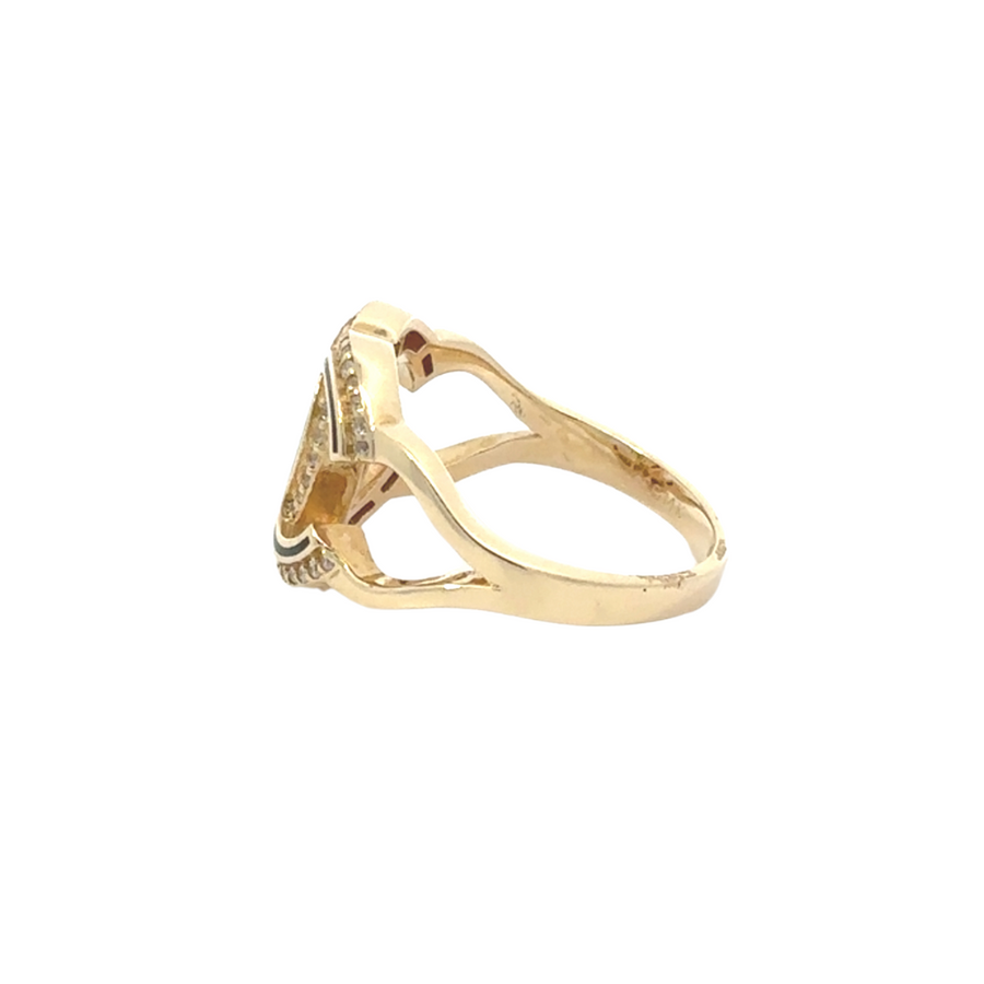 14k Gold Ring with CZ – Classic Sparkle