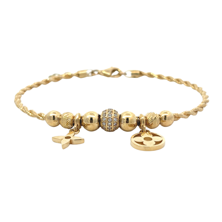 Gold Bracelet - 14k Gold - 6.5 cm